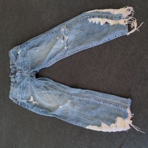 Eunina Distressed Mid Rise Jude Denim Blue Skinny Ankle Fit Jeans Size 3